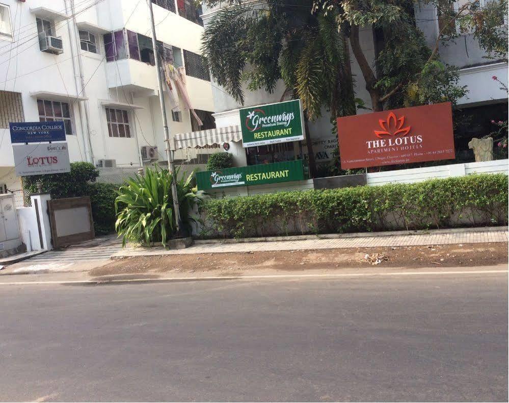 The Lotus Apartment Hotel, Venkatraman Street Chennai Exteriör bild